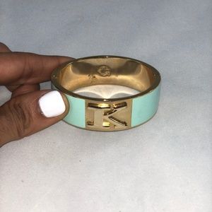 C. WONDER Tiffany Blue Letter K Cuff